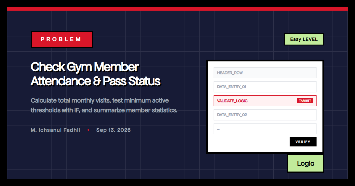Check Gym Member Attendance & Pass Status