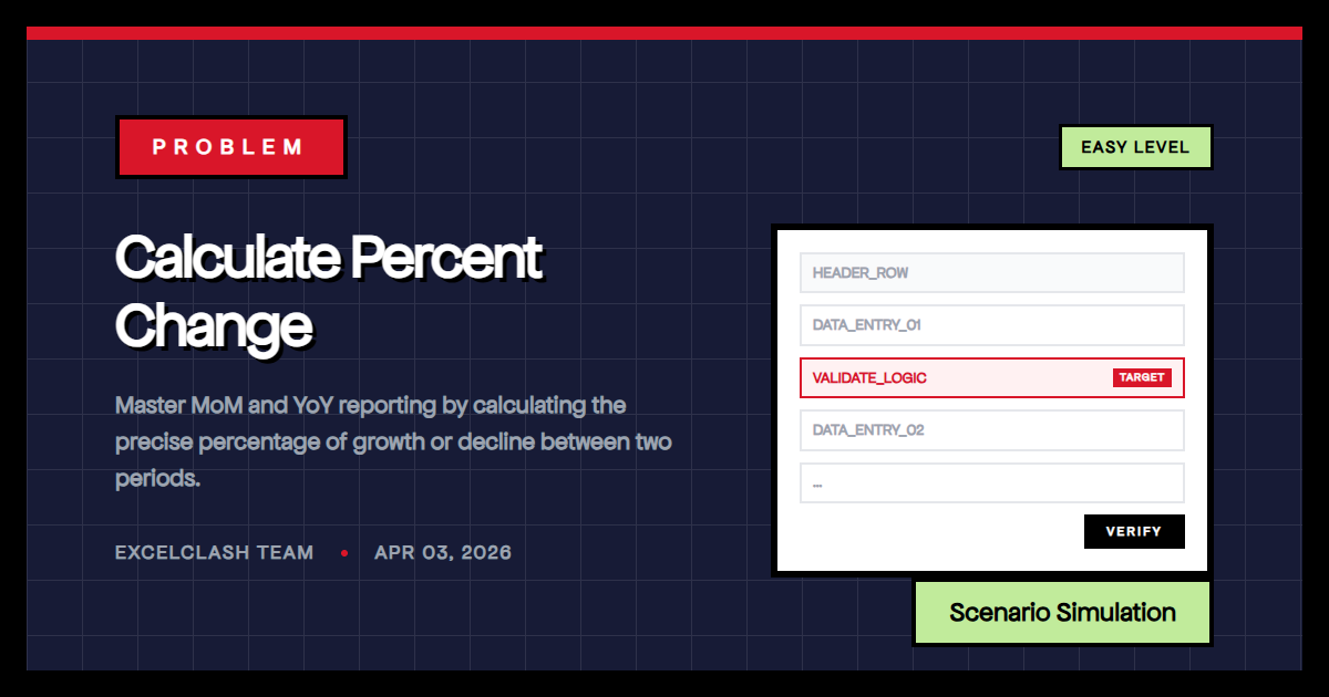 Calculate Percent Change