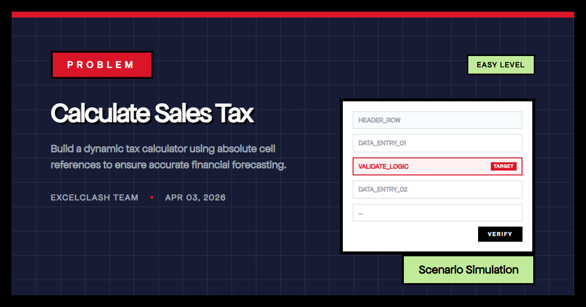 Calculate Sales Tax