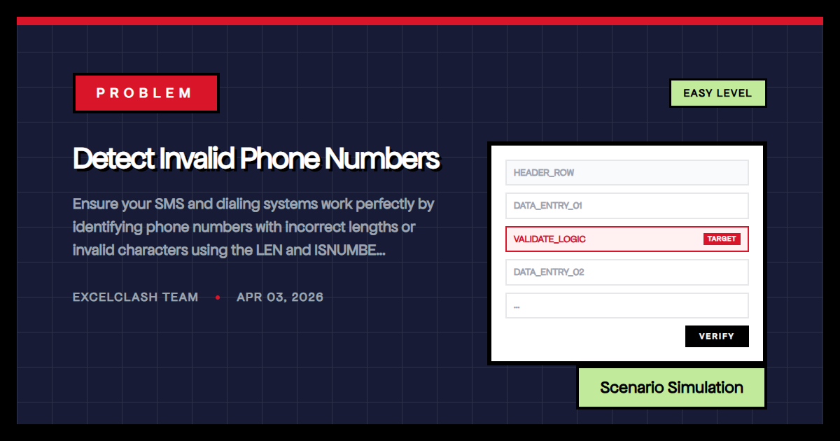 Detect Invalid Phone Numbers