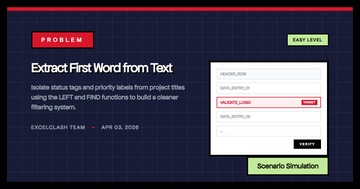 Extract First Word from Text