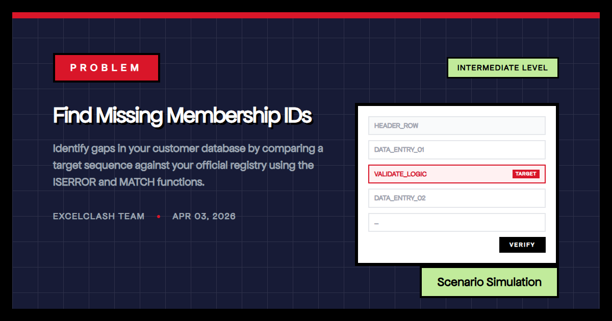 Find Missing Membership IDs