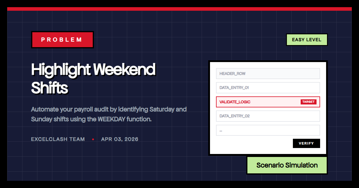 Highlight Weekend Shifts