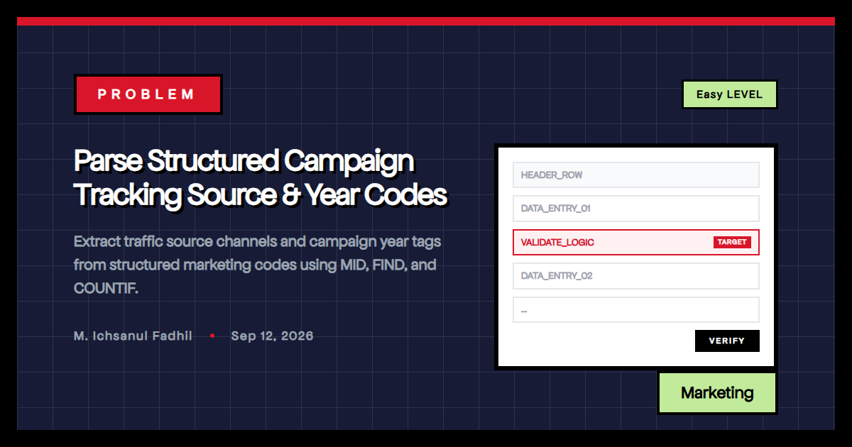 Parse Structured Campaign Tracking Source & Year Codes