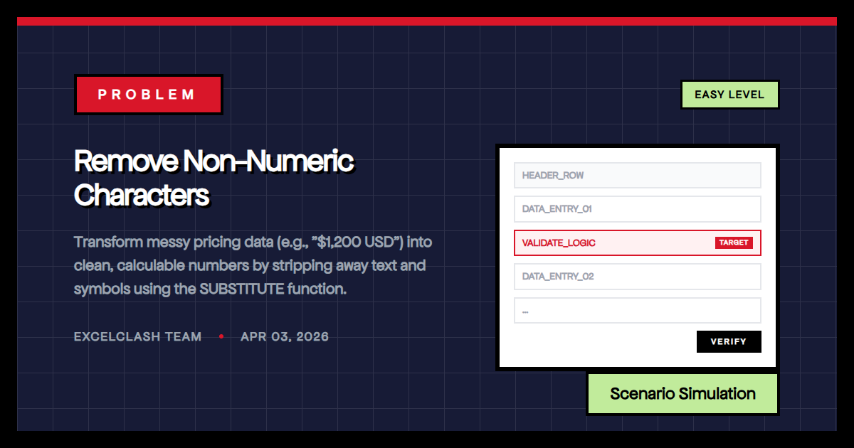 Remove Non-Numeric Characters