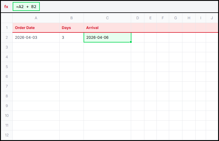 Basic Date Addition Illustration