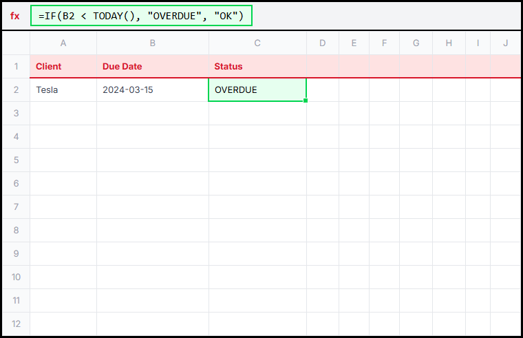 Basic Date Check Illustration