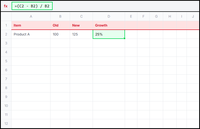 Basic Growth Illustration