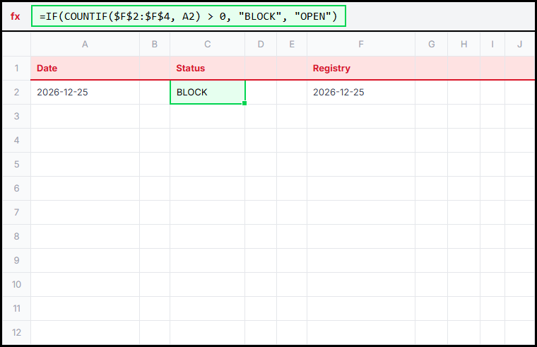 CountIf Holiday Illustration