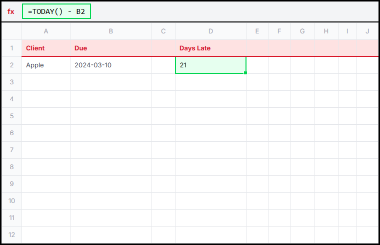 Days Late Illustration