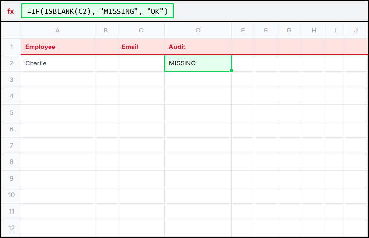 IsBlank Flag Illustration