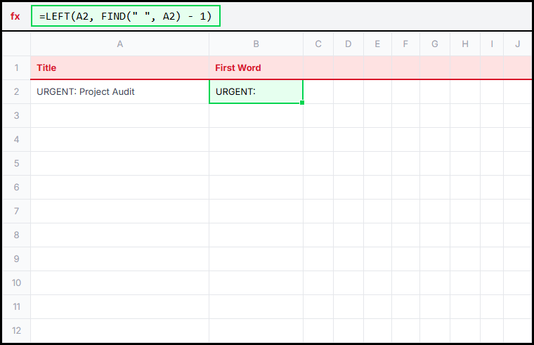 Left Find Illustration