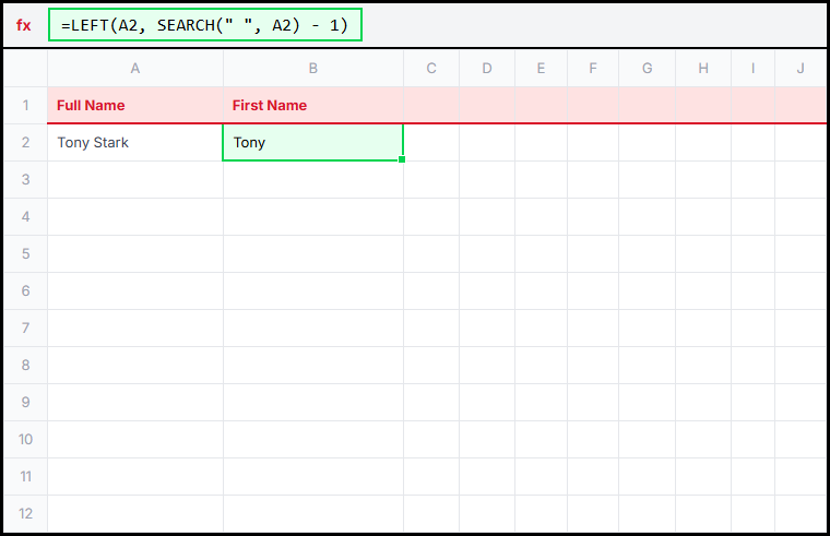 First Name Extraction Illustration