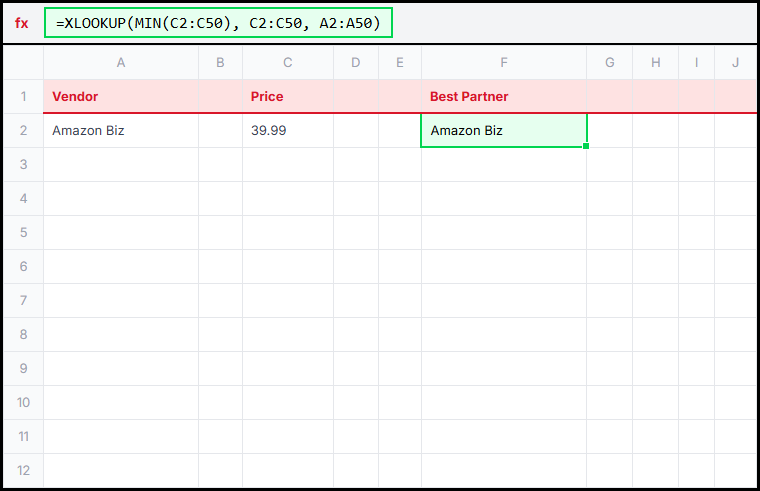 XLOOKUP Winner Illustration