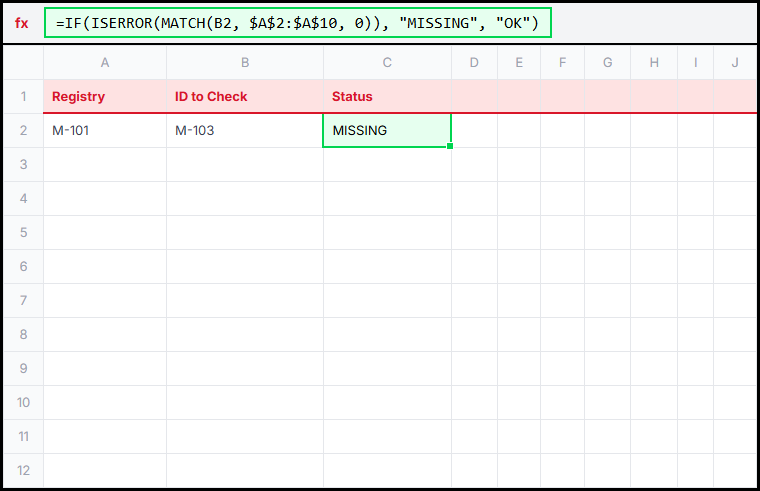 Match Missing Illustration