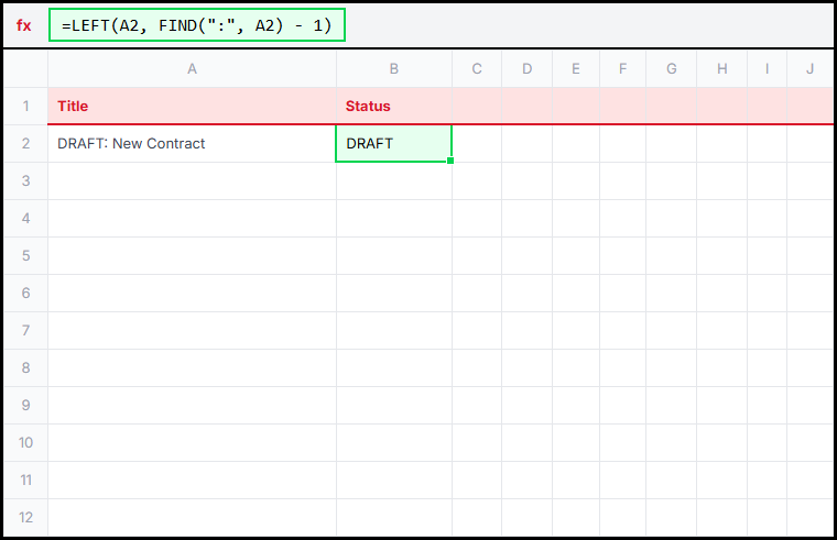 Colon Delimiter Illustration