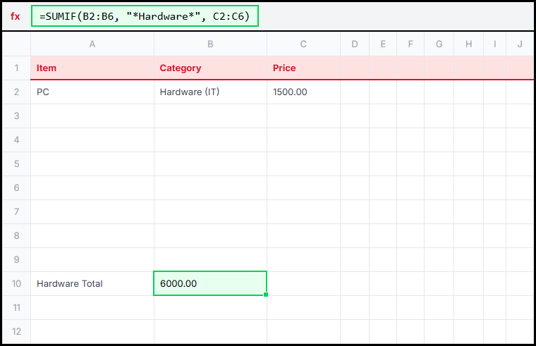 Wildcard Sum Illustration