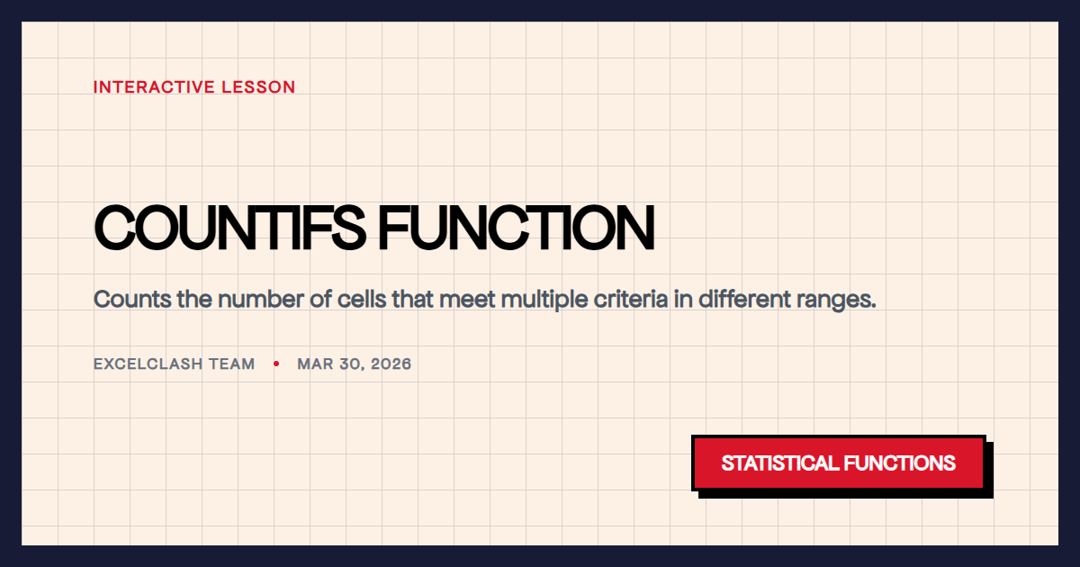 COUNTIFS Function