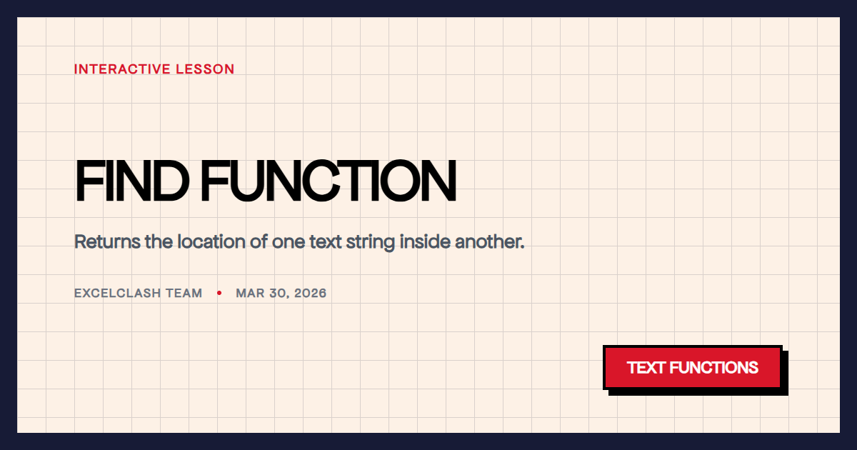 FIND Function