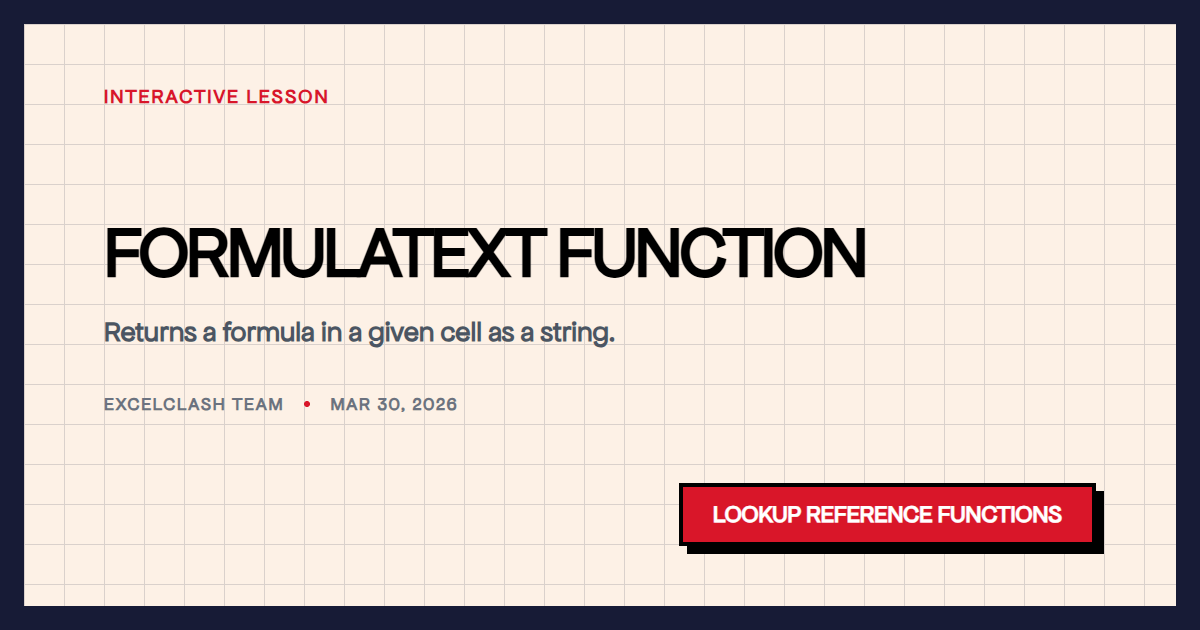 FORMULATEXT Function