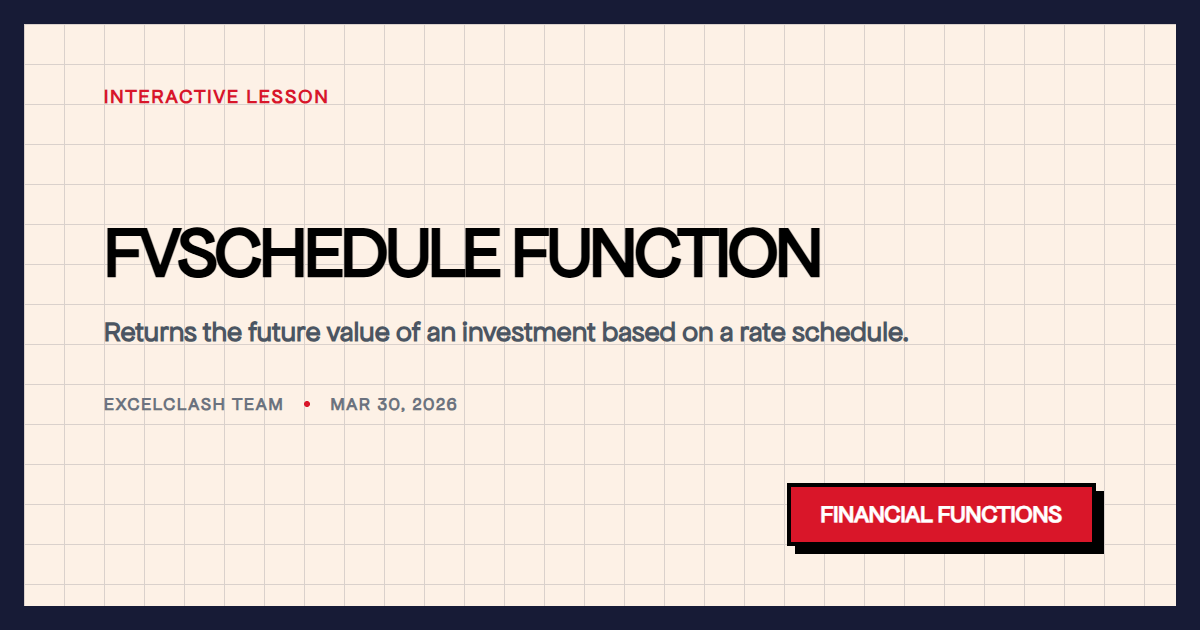 FVSCHEDULE Function