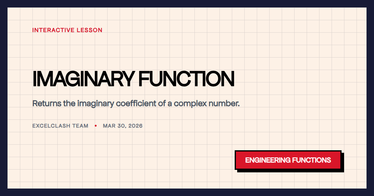 IMAGINARY Function