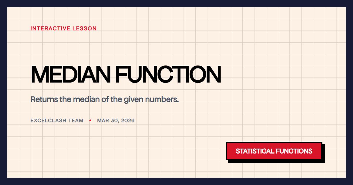 MEDIAN Function