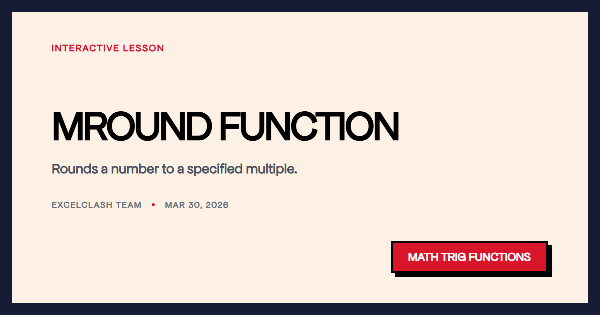 MROUND Function