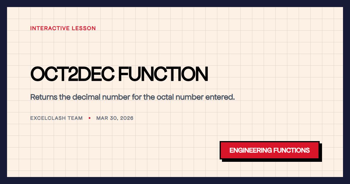 OCT2DEC Function