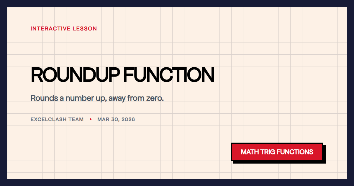 ROUNDUP Function