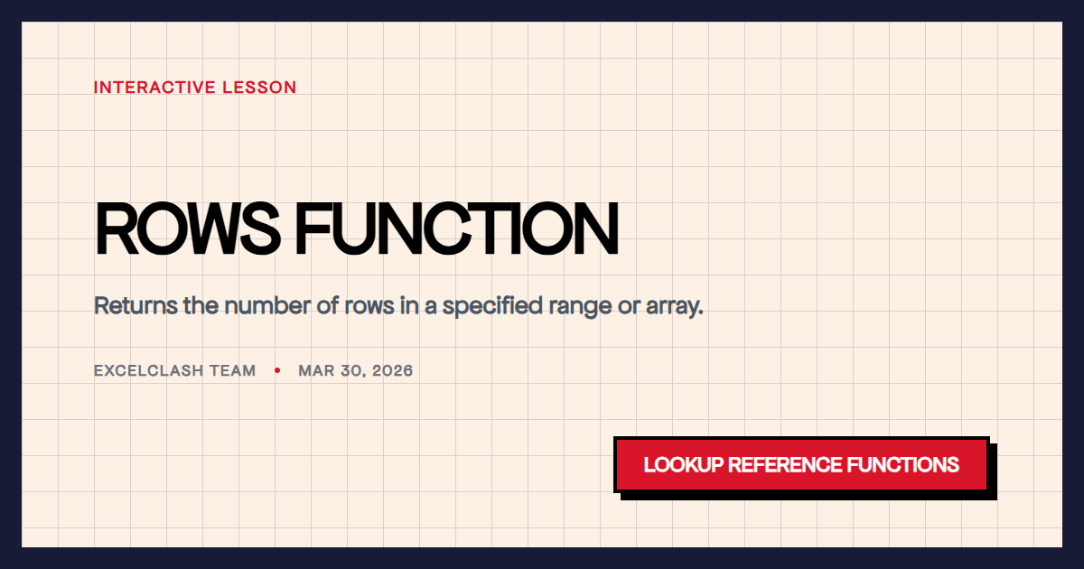 ROWS Function
