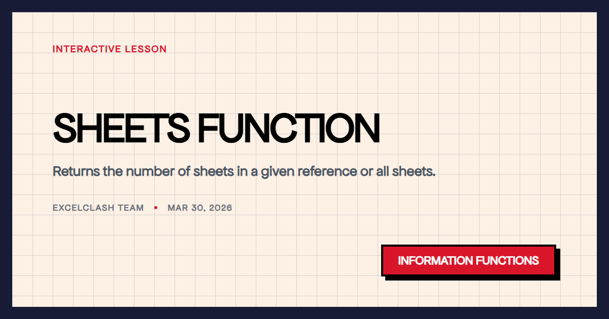 SHEETS Function