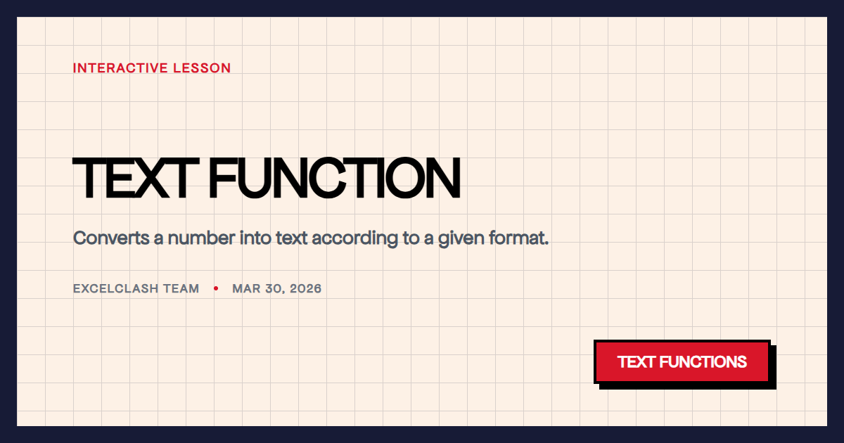 TEXT Function